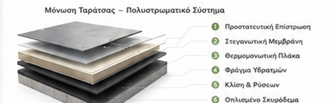 Σύστημα μόνωσης ταράτσας